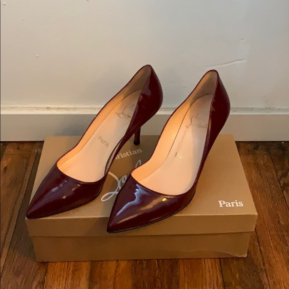 Gorgeous Louboutin Red Pigalle Patent pumps